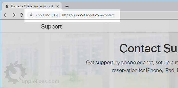 Chat with Apple Support Online - AppleFixes